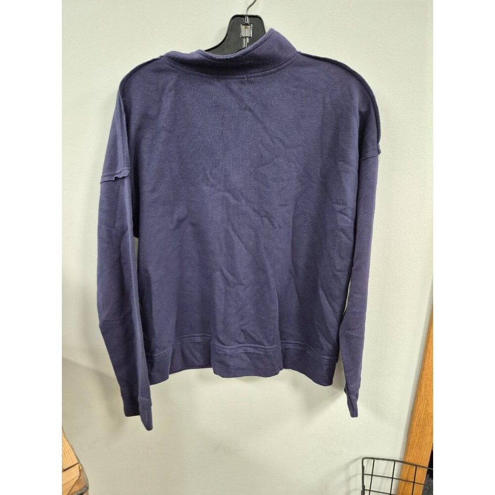 Women's Be Kind 1/4 Zip Graphic Sweatshirt - Grayson Threads (Juniors') - Navy M - Picture 6 of 6